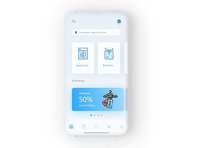 Laundry App - Home Screen