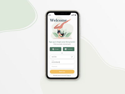 Daily UI Challenge - 001 - Sign in form