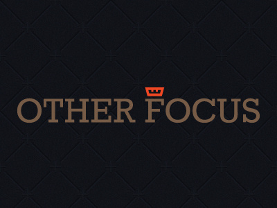 OtherFocus Logo blog branding brown logo of orange otherfocus