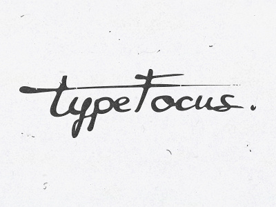 TypeFocus calligraphy handmade logo typefocus