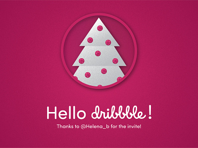 Hello Dribbble! debut design illustration