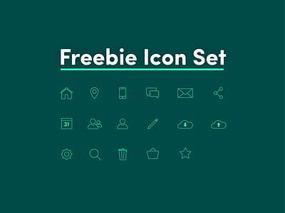 Freebie Icon set adobe illustrator art clean design emondo icon set icons illustrator line art minimal ui vector