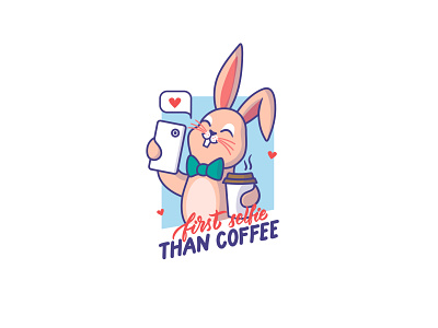 4 Selfie-bunnies. Apparel designs