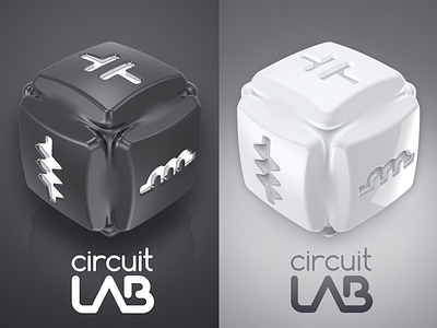 Circuit Lab 3d brand identity logo