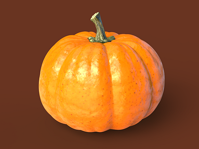 Pumpkin 3d animation gif icon motion graphics pumpkin texture