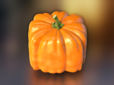 Pumpkin icon 3d icon ios pumpkin texture