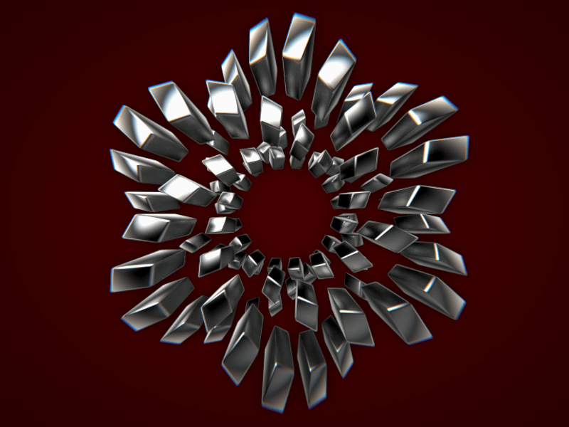 Crimson Knot 3d abstract animation blender celtic cycles gif knot metal motion graphics