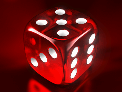 Ruby Die 3d animation blender cycles dice die gif motion graphics refractive roll transparent