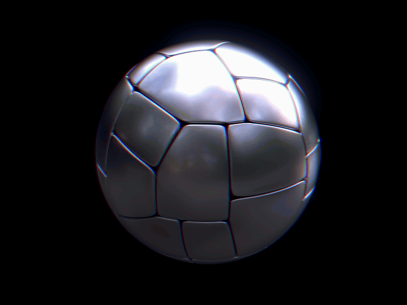 Inside Out 3d animation ball blender chrome chromium cycles gif loop motion graphics sphere