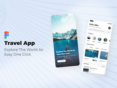 Travel App app branding design graphic design minimal mobile typography ui ux