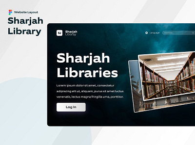 Sharjah Library | Landing Page app branding design illustration logo minimal mobile typography ui ux