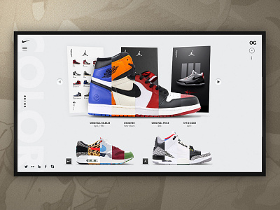 Rare Air Website Design nike sneakers web design website website design