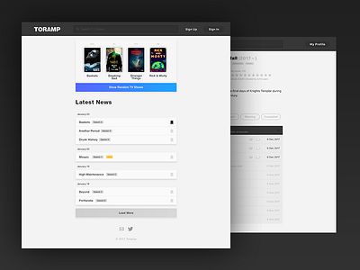 Toramp Redesign redesign toramp user interface
