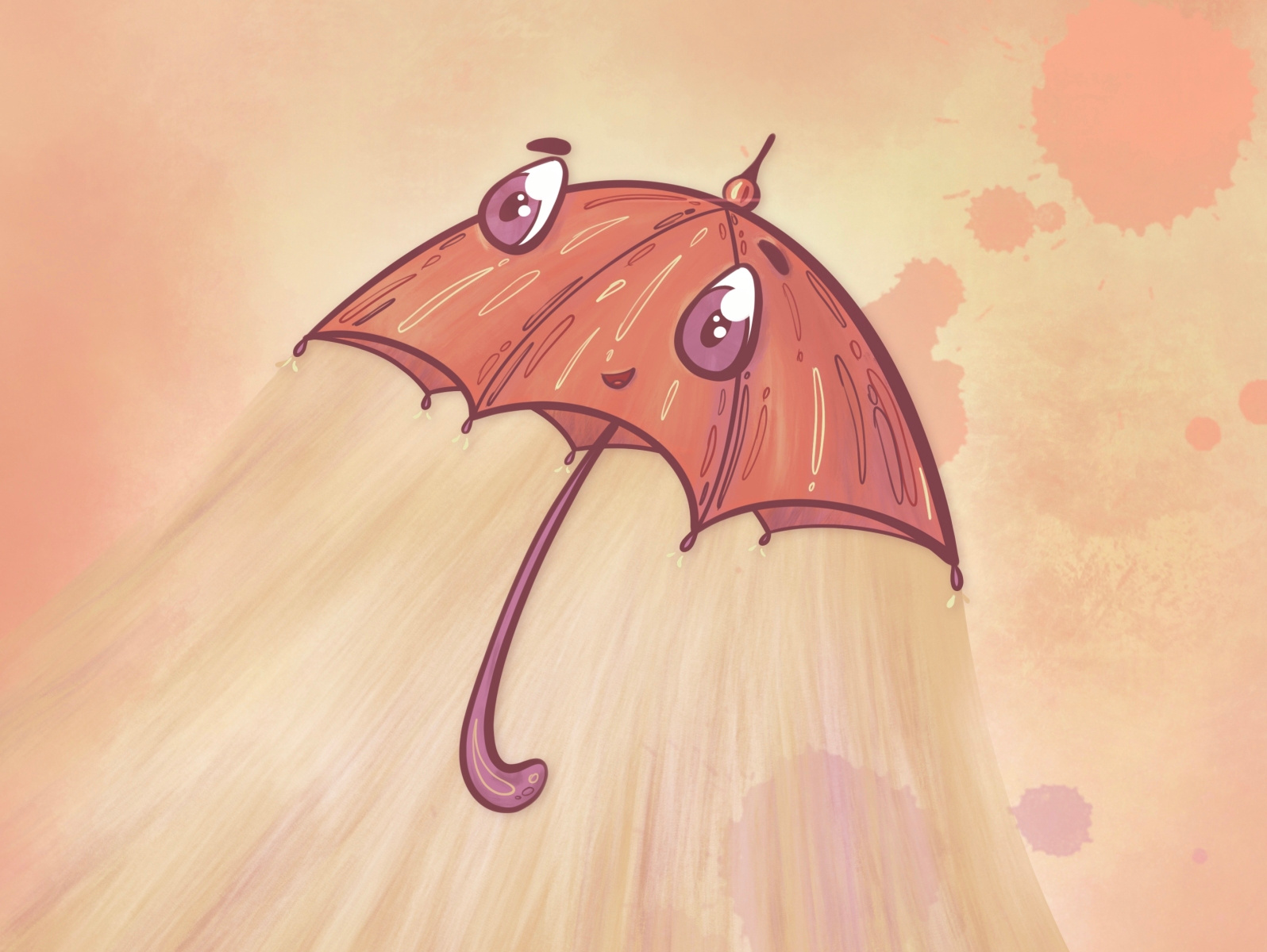 Kawaii umbrella by Tatyana Nadonenko on Dribbble