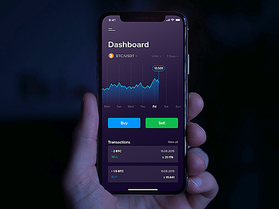 Сryptocurrency trading application bitcoin btc design graphics interface ios mobile design ui uiux usability userinterface ux