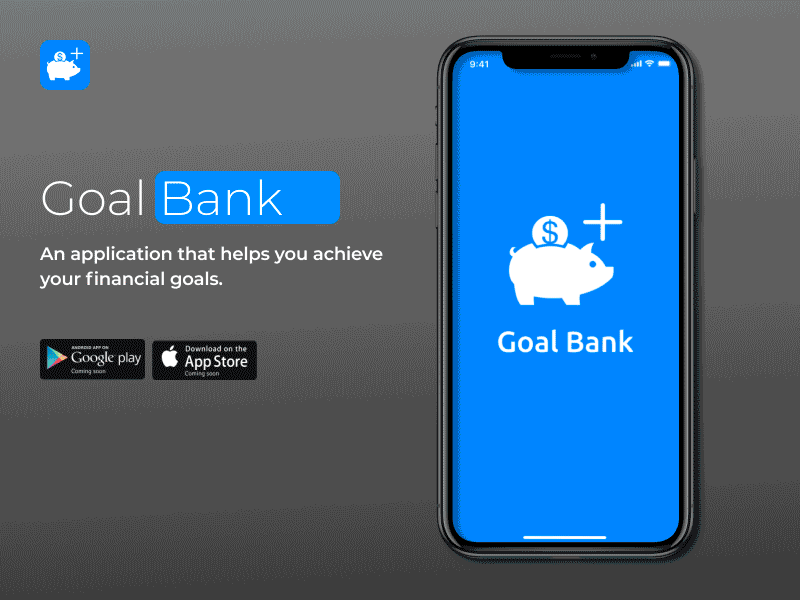 Goal Bank Animation design interface ios mobile design ui uiux usability userinterface ux