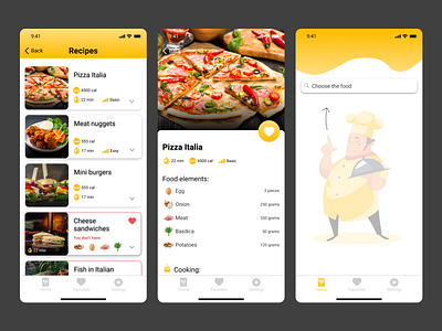 Fridge cookig cooking design interface ios mobile design ui uiux usability userinterface ux