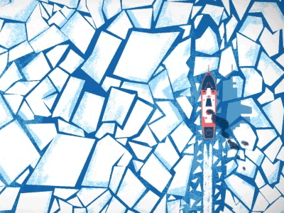 Icebreaker animated animation gif gif animated illustration virgin