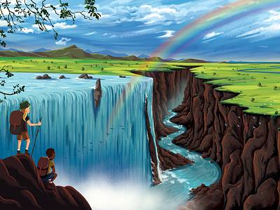 Crop from the Rivers Spread picturebook