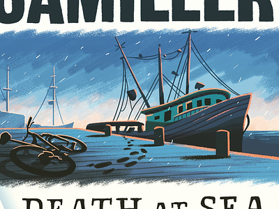 A crop from my cover for Death At Sea by Andrea Camilleri bookcover book cover