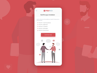 Medicine app | Doctor's invitation app doctor health app health professional medicine mobile app pools ui app ux ui