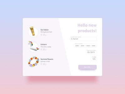 Dail UI 02 / Checkout