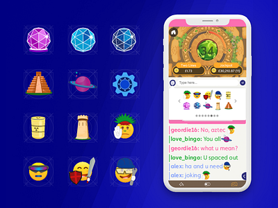 Crystal Maze online game- Emoji set bingo chat crystalmaze emoji emoji set online game slot smileys