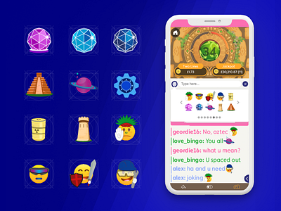 Crystal Maze online game- Emoji set