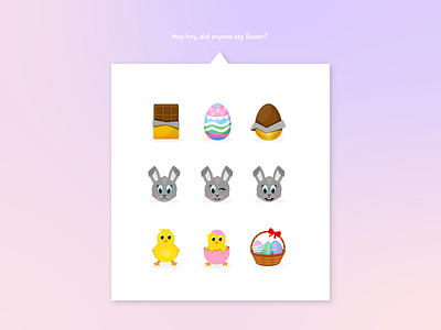 Easter Emoji pack chick chocolate egg design easter easter eggs eggs emojis ilustration vector