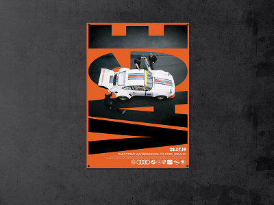 Vage Poster Concept automotive car conceptual design graphic design orange photography porsche texture track typography