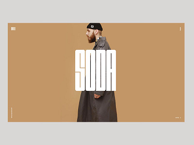 Soda- look store clean fashion interface logo looks minimalism moda music typography ui ux web