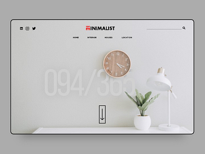 Minimal interior website design designer ui uiux ux web webapp webdesign website