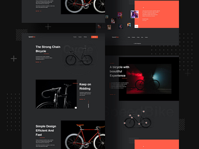 Speed bike ui design designer ui uiux ux web webapp website