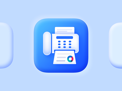 Fax Now: Send fax from iPhone agency blue edit fax fax now file paper phone scan send 同态 品牌化 商标 图标 应用程式 拟态化