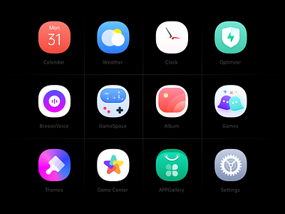 Summary of oppo theme icon design icon design ui