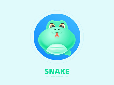 snake blue branding design illustration snake snake illustration snake logo snakes 动物 卡通 图标 绿色