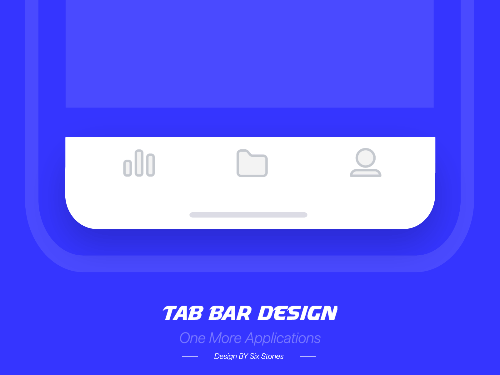 One More APP—Tab Bar Design app blue branding design dynamic dynamic effect flat icon illustration logo tabbar 图标