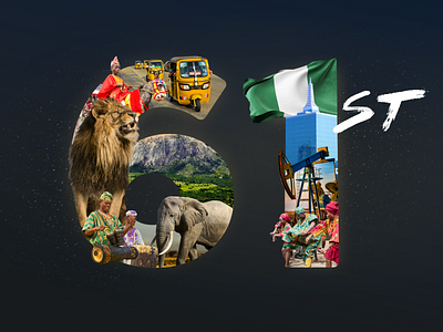 Independence day Nigeria africa african collage design nigeria