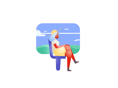 white travel animation app art character clean design flat illustration illustrator minimal ui ux vector web website