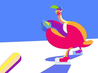 KO-KOO! Aim to your goal! animation art baseball bird character colors design digital art digital illustration drawing challenge flat game illustration illustrator light ui vector vector art web