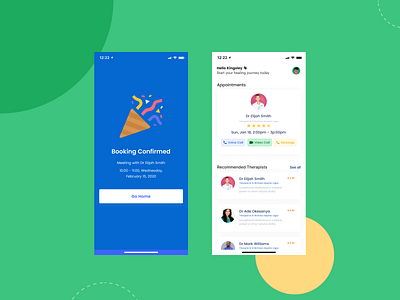 Terapia Mobile App 4 design illustration mentalhealth mobile ui