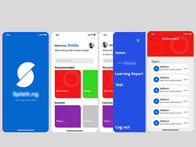 Design for a learning app