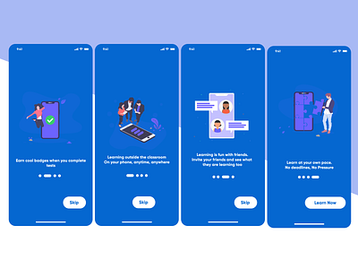 Onboarding for the learning app