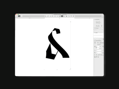 Making of an ampersand