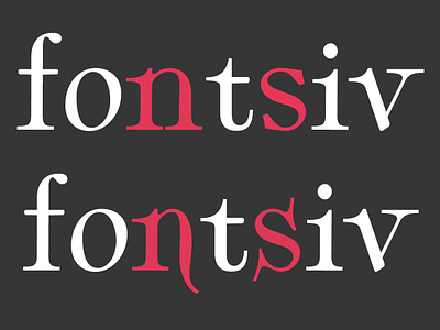 Contextual alternatives alexjohnlucas design font glyphsapp illustration type type art type challenge type daily typeface typeface design typeface designer typetogether typography