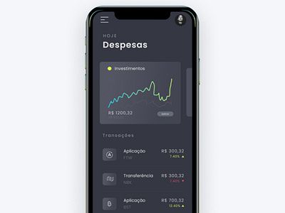 Dark UI - Finances App