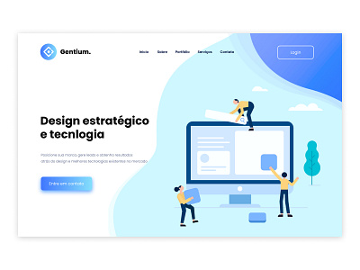 Landing page concept to a design agency design illustration landing page minimalist ui uidesign ux ux ui design uxdesign website