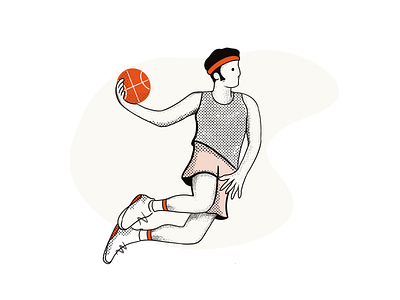 basketball Issues basketball dot draw drawing dribble illustration orange procreate procreateapp