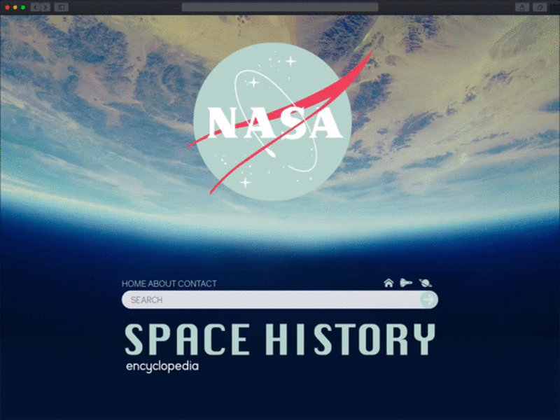 SPACE HISTORY - BLOG adobexd animation blog blog post blue design iss nasa space template design theme ui uidesign wordpress