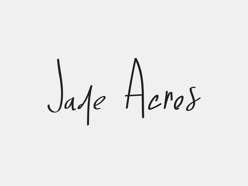 Jade Acres font font handcrafted handlettered handmade handwriting handwritten script signature type typeface typography writing